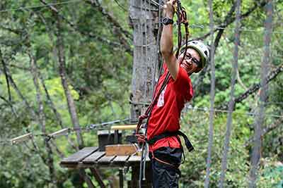 High ropes course with Nomad Adventure