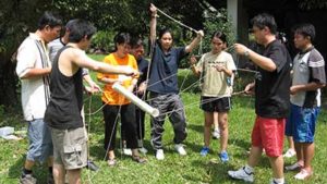 family outdoor experiential learning with nomad adventure
